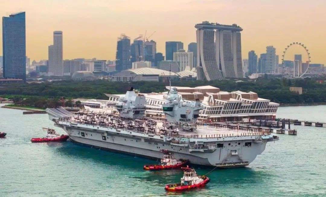 英国航母首秀新加坡！滨海湾秒变军事网红打卡地