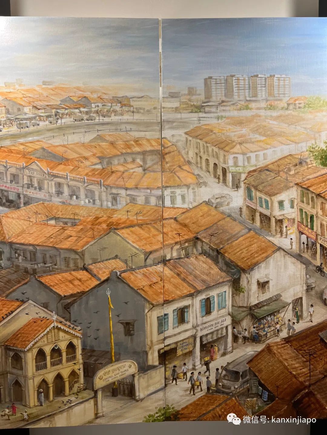 27幅油画组成的新加坡《千里江山图》，构图暗藏玄机展现全岛风貌