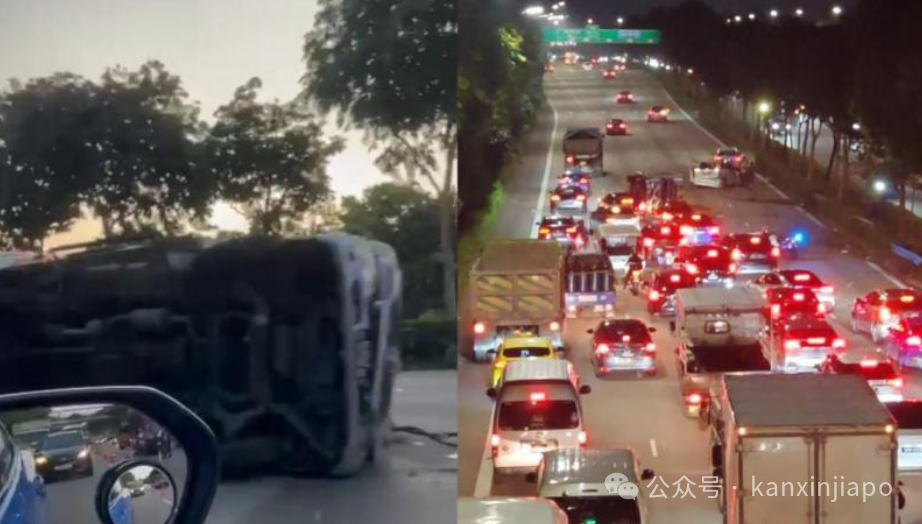 宏茂桥路段清晨又发生严重车祸,CTE早高峰瘫痪,拥堵超3小时
